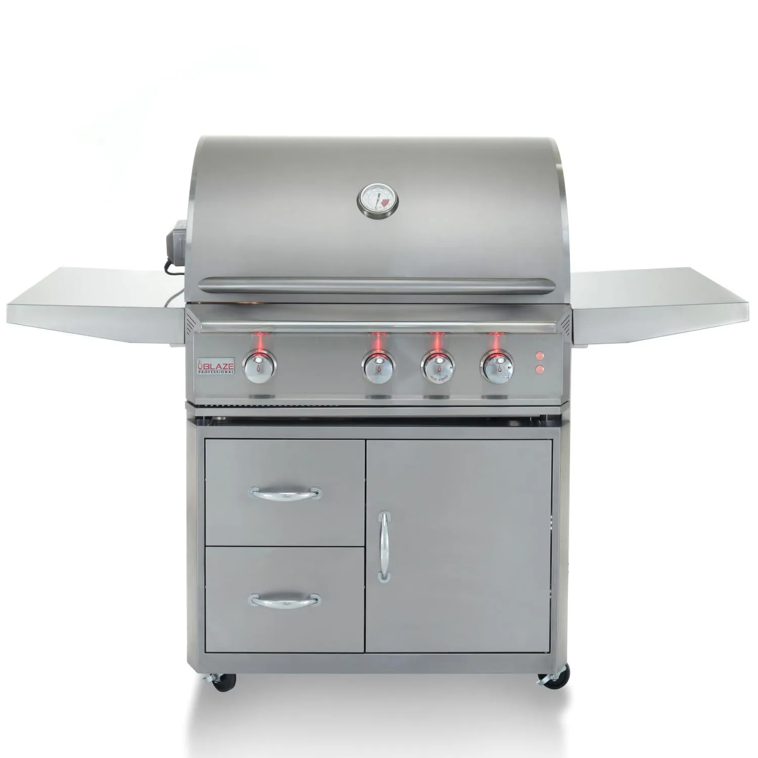 Blaze Professional LUX 34-Inch 3-Burner Freestanding Liquid Propane Gas Grill With Rear Infrared Burner