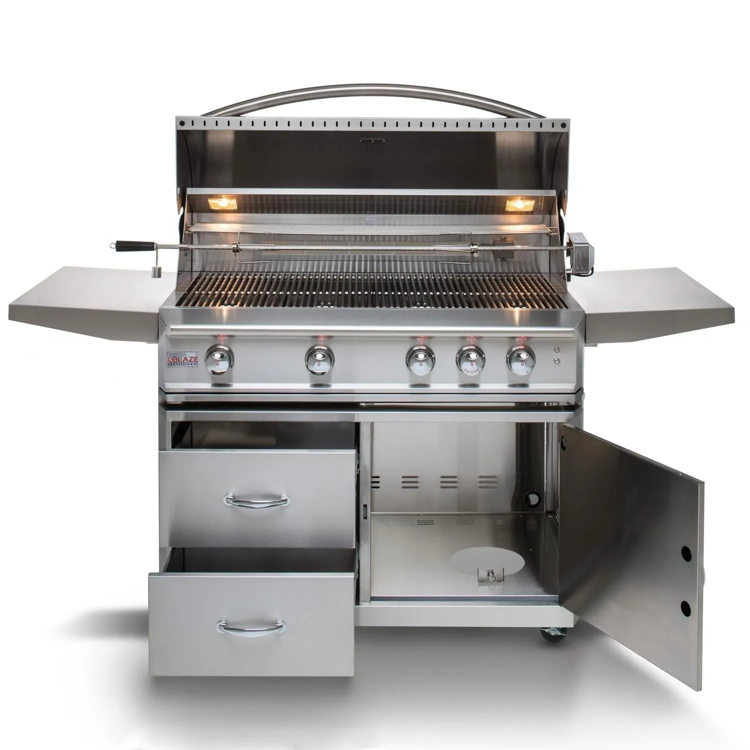 Blaze Professional LUX 44" 4-Burner Freestanding Natural Gas Grill With Rear Infrared Burner