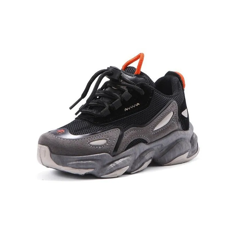 Children Shoes Clunky Sneakers Breathable Mesh Running Sports Shoes