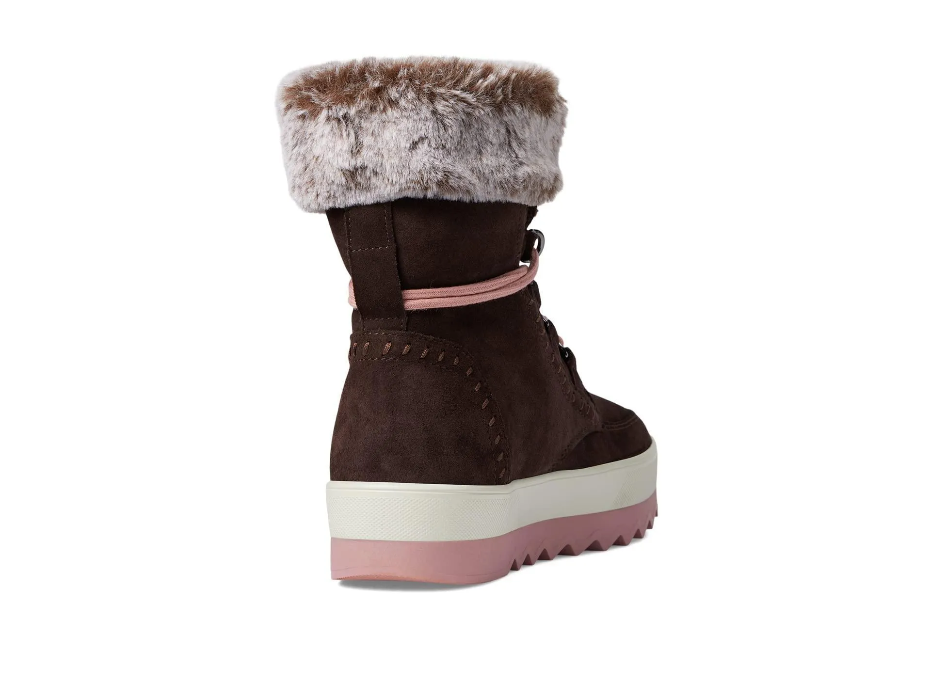 Cougar Women's Vanetta Cocoa Suede Size 6 Premium Faux Fur Mid Boot