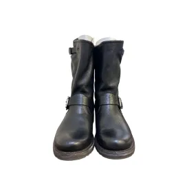 Frye Black Leather Harness Boots Size 5.5