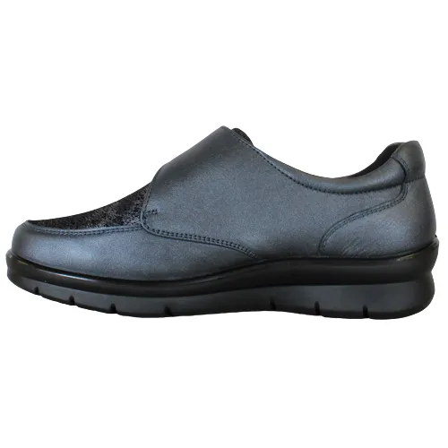 G Comfort Ladies Extra Wide Fit Shoes - P-8261 - Navy