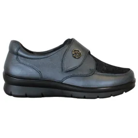 G Comfort Ladies Extra Wide Fit Shoes - P-8261 - Navy