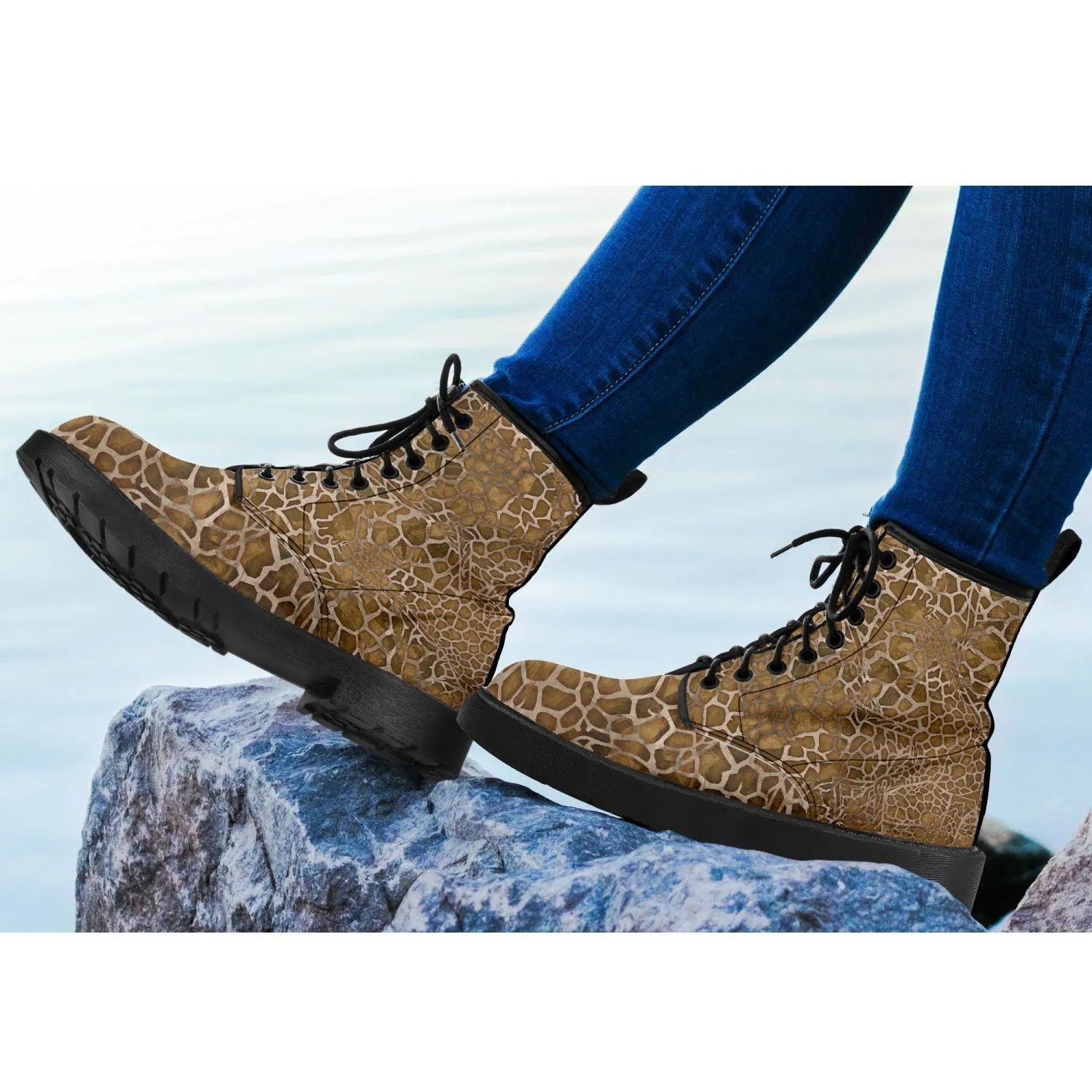 Giraffe Pleather Boots