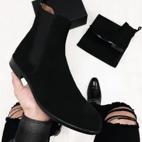 Men Chelsea Boots High Quality Ankle Boots Vintage Classic ankle leather boots
