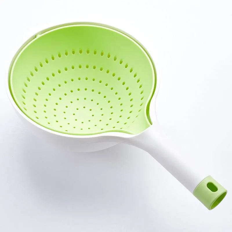 Multifunctional Drain Bowl Household Kitchen Dish Basin Drain Basket Plastic Creative Vegetable Fruits Food Colander Baskets