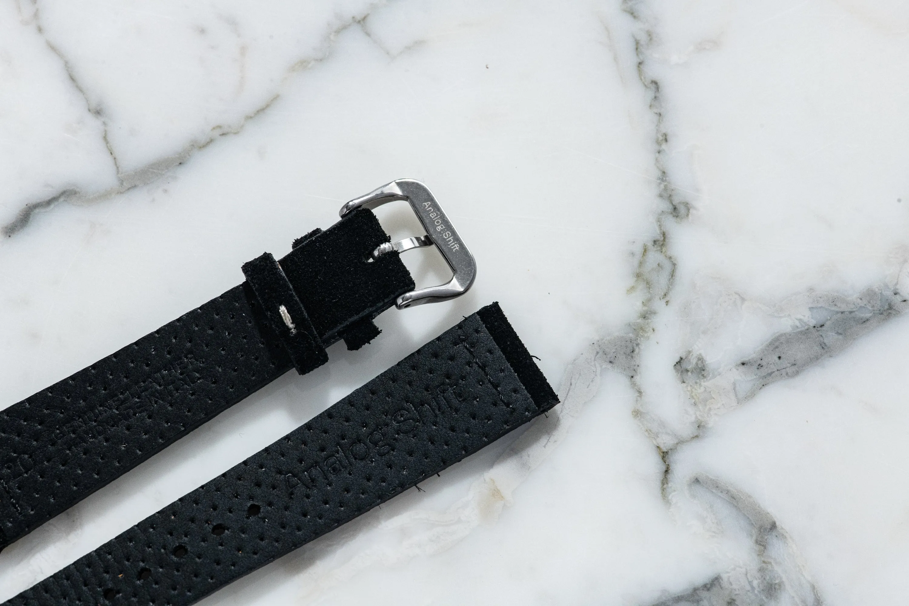 Nome Black Suede Strap