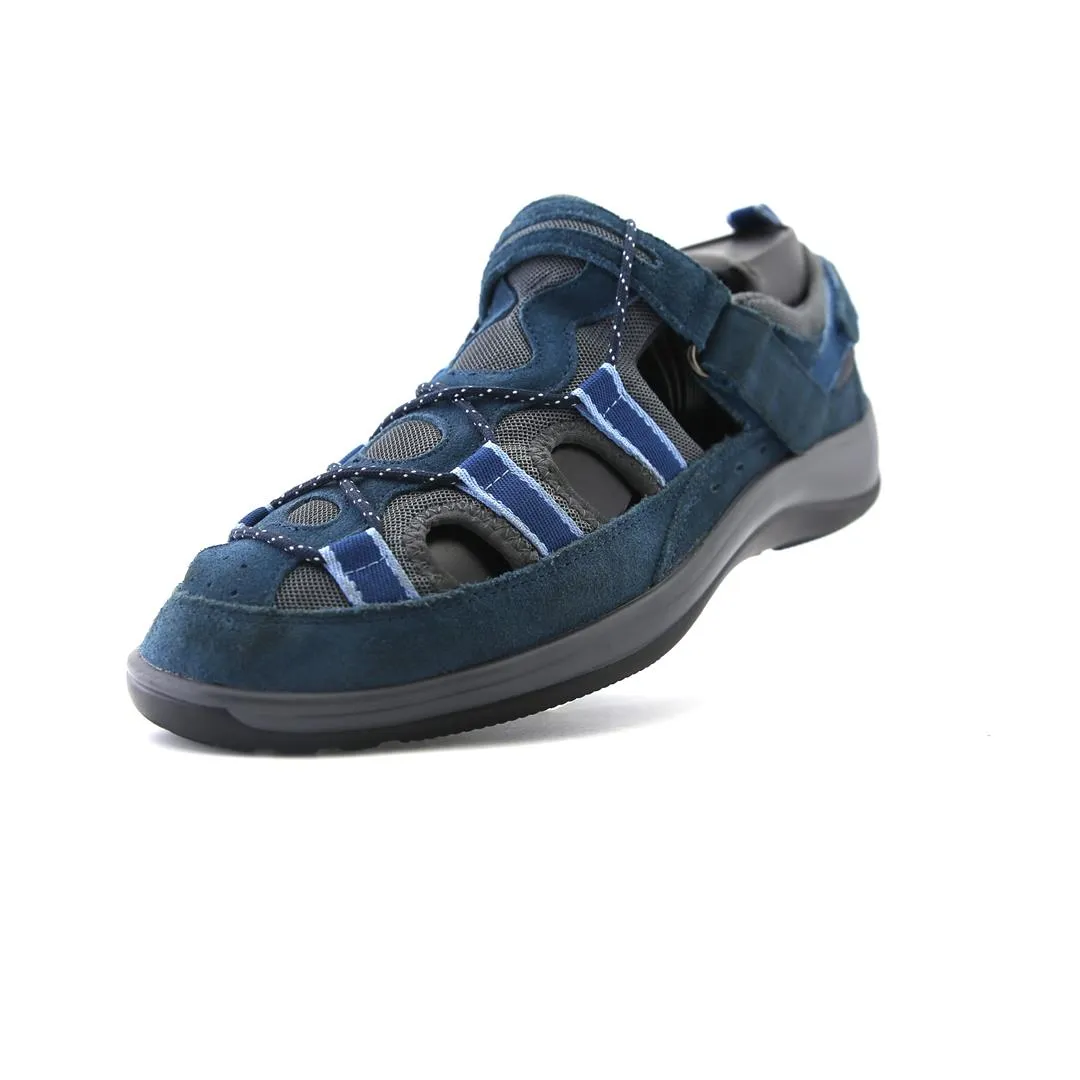 Orthofeet Women Naples Heel Strap - Blue (EX)