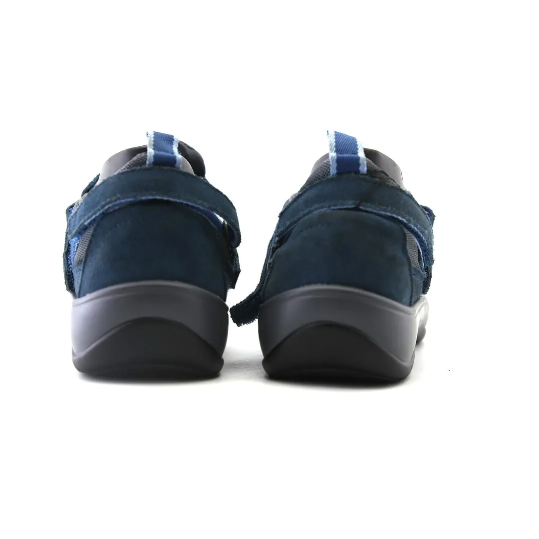 Orthofeet Women Naples Heel Strap - Blue (EX)