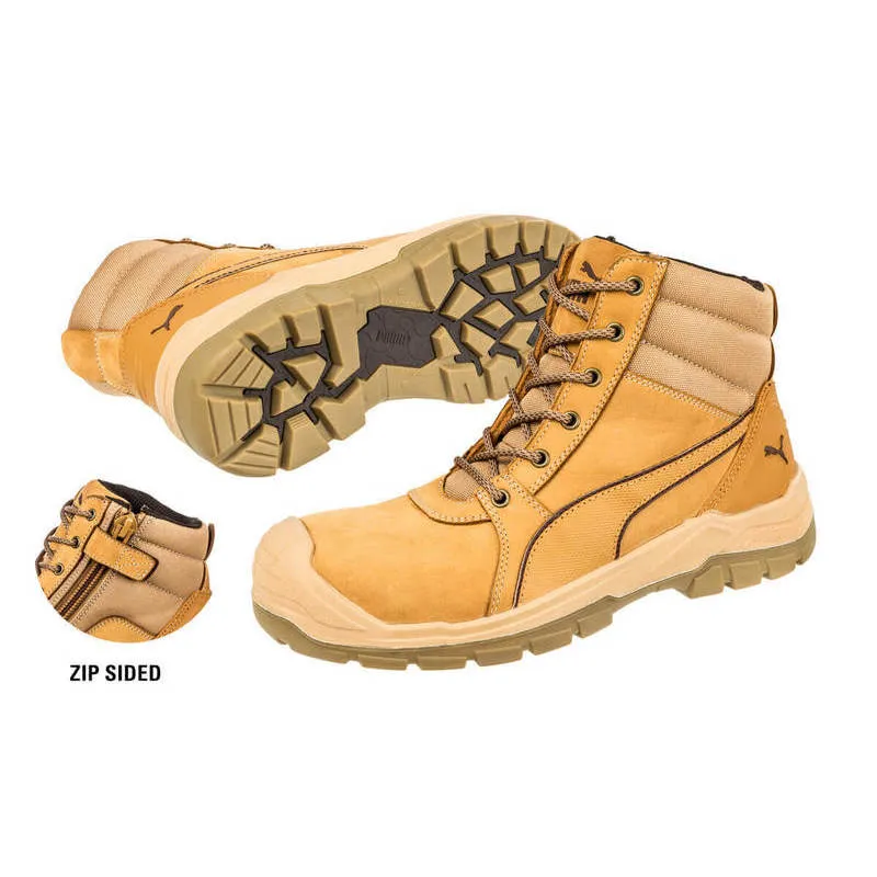 Puma Tornado Zip Sided Fibreglass Toe Safety Boot With Scuff Cap (Pre Order)