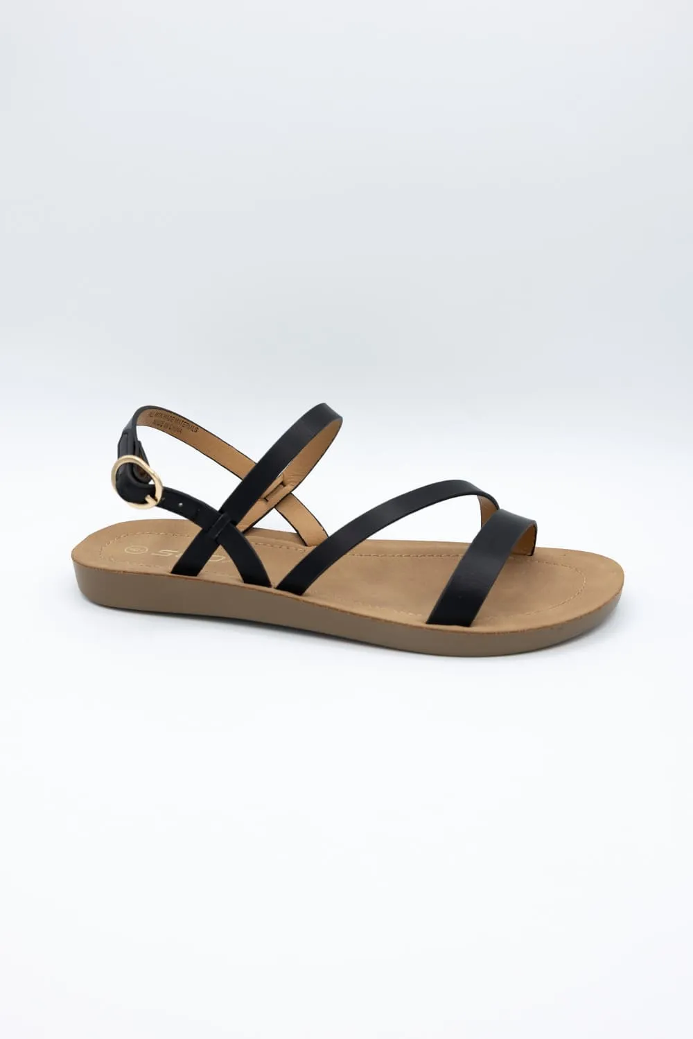 Soda Enfold Sandals for Women in Black | ENFOLD-S BLACK