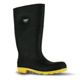 Team INDBY-9 Size 9 Yellow Industrial Steel Toe Gumboots