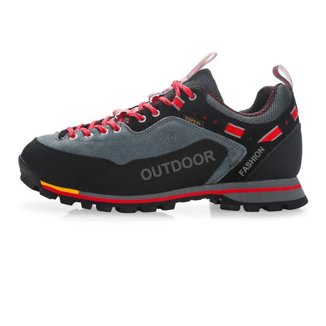 Waterproof Hiking Shoes For Men Suede Mountain Climbing Shoes Quality Outdoor Trekking Shoes Breathable Hiking Hunting Boots