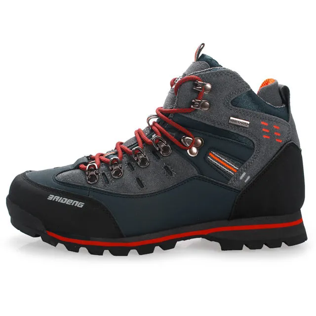 Waterproof Hiking Shoes For Men Suede Mountain Climbing Shoes Quality Outdoor Trekking Shoes Breathable Hiking Hunting Boots