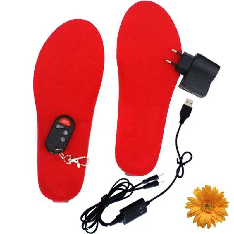 Women Men Winter Thermal Thick Insoles Electric Foot Warmer