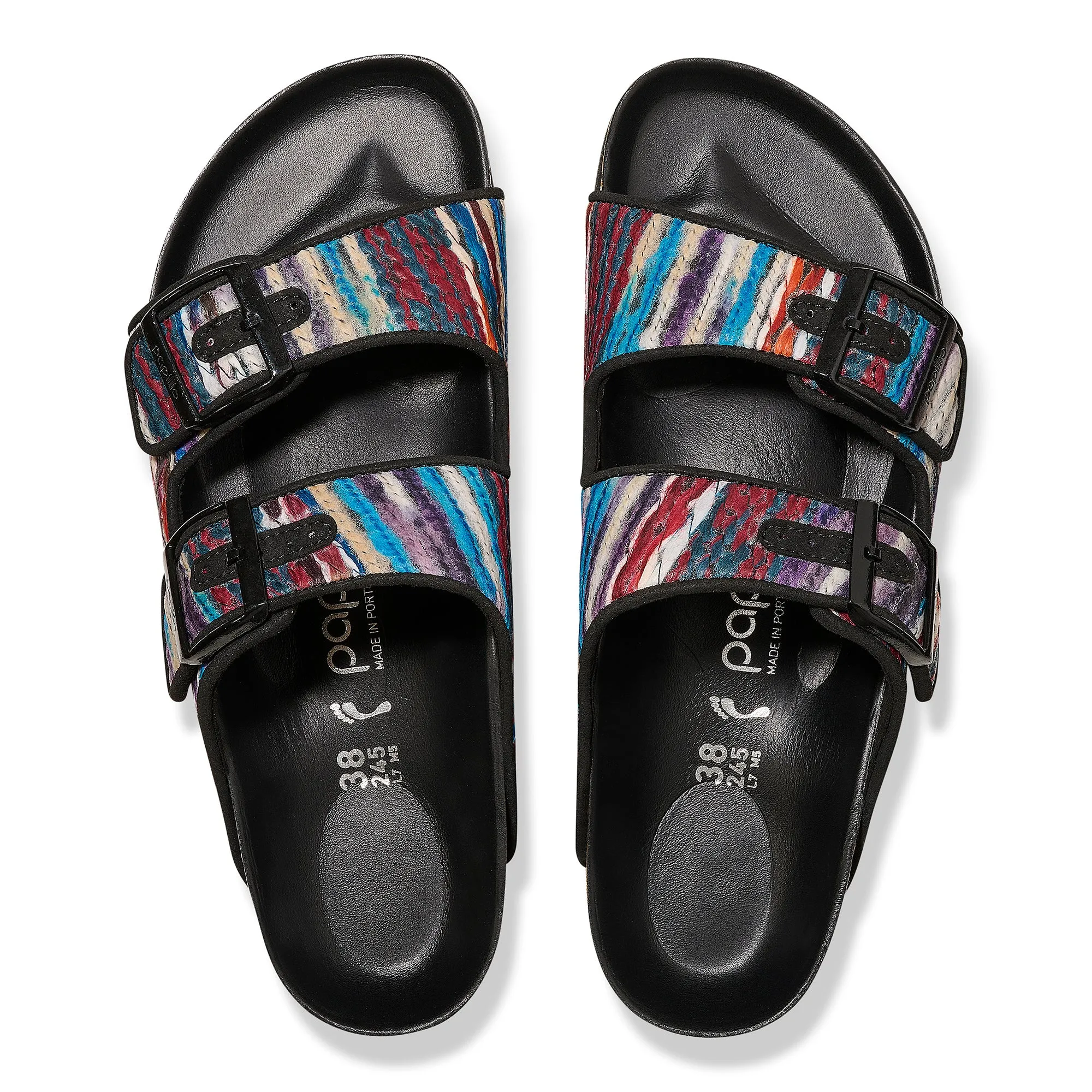 Women's Birkenstock Papillio Platform Textile Color: Multi Turquoise