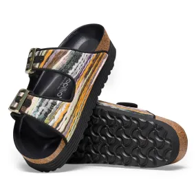 Women's Birkenstock Papillio Platform Textile Color: Multi Yellow