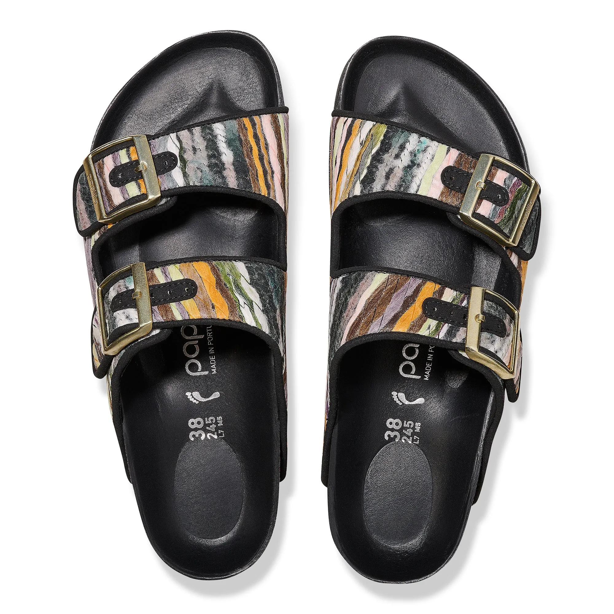 Women's Birkenstock Papillio Platform Textile Color: Multi Yellow