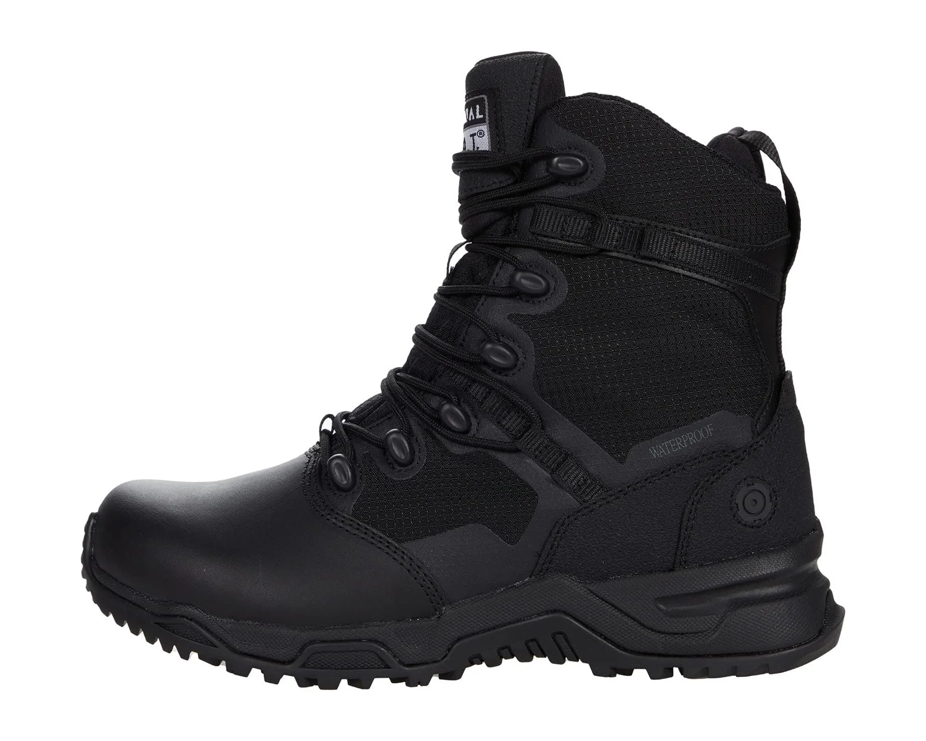Women's Unisex Original S.W.A.T. Alpha Fury 8" Side Zip Leather Toe Waterproof (Wide)